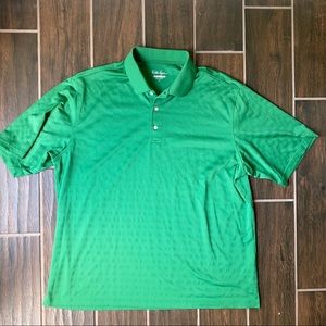 Walter Hagen Men's Hydro Dri Green Golf Shirt
